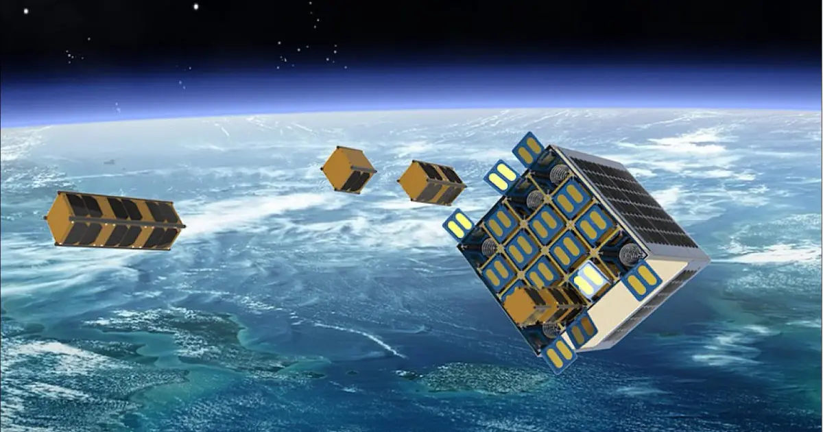 Το ION Satellite Carrier της D-Orbit, το ιταλικό διαστημικό ρυμουλκό σε τροχιά κατά την παράδοση δορυφόρων.
