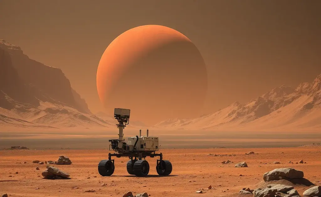 Το rover Perseverance της NASA στην επιφάνεια του Άρη, σύμβολο της εξερεύνησης του κόκκινου πλανήτη