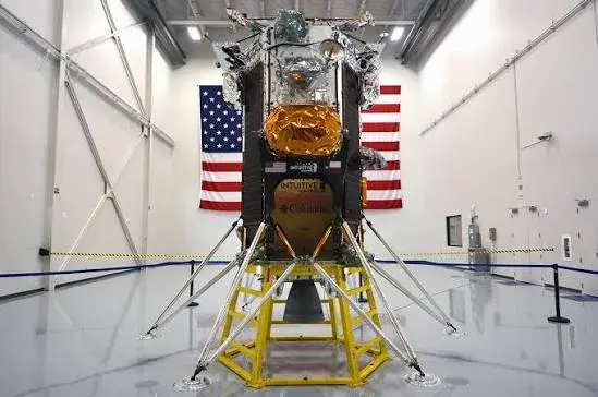 Ο σεληνιακός lander Nova-C της Intuitive Machines, η αμερικανική εταιρεία πίσω από την πρώτη εμπορική προσσελήνωση Odysseus τον Φεβρουάριο 2024.
