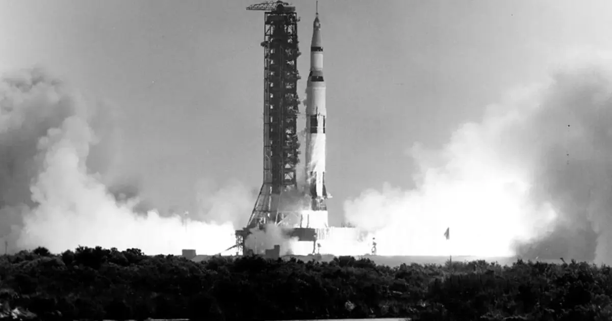 Εκτόξευση του πυραύλου Saturn V για την αποστολή Apollo 11, Ιούλιος 1969, Kennedy Space Center